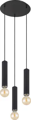 Produktbild von Hängeleuchte, Holz, schwarz, H 160 cm
