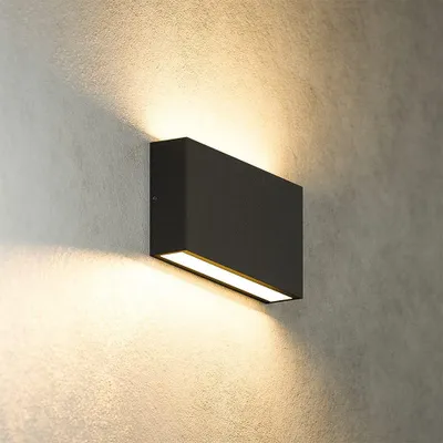 Image de HOFTRONIC - Applique murale LED 10W IP54 2700K Noir M dimmable