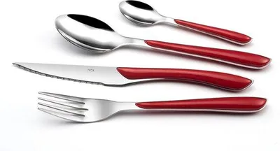 Produktbild von Famanu Besteckset 24 Teile - Spiegelpoliertes Edelstahl, Spülmaschinenfest