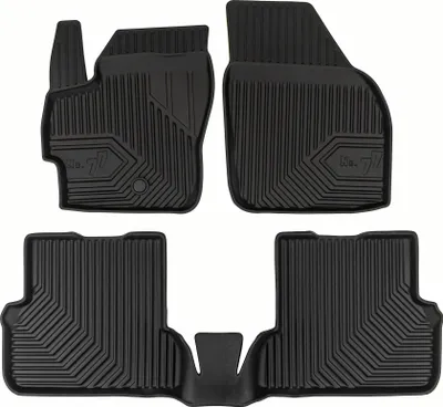 Produktbild von Fußmatten Gummimatten No.77 für Mazda 3 I 2003-2010 TPE Gummi Schwarz 3 tlg