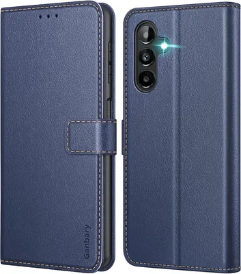 Produktbild von Handyhülle Samsung Galaxy A04s A13 5G Leder Blau Flipcase
