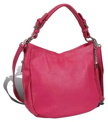 Produktbild von Toscanto Damen Schultertasche Shopper Leder Tasche fuchsia pink D2OTT134SP
