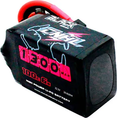 Produktbild von CNHL Black Series V2.0 6S 22,2V 1300 mAh 130C LiPo-Akku, XT60-Stecker für Nazgul5 Mark5 200-220 mm 4-5 Zoll RC Drone FPV Racing, 1 Akku