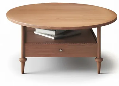 Productafbeelding van Moderne salontafel, beige hout, stijlvol design, woonkamer