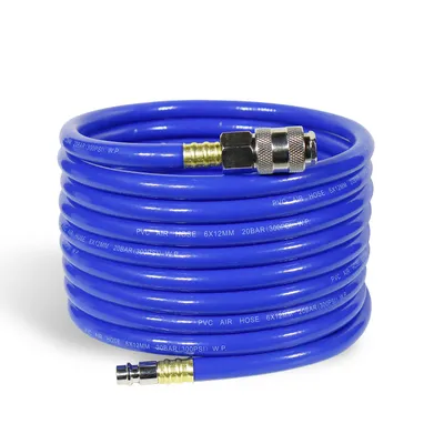 Zdjęcie produktu dla Wąż sprężonego powietrza CCLIFE 5 m z szybkozłączką Wąż sprężonego powietrza 20 bar 1/4" do kompresora Wąż sprężarki