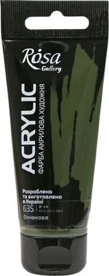 Zdjęcie produktu dla Rosa Gallery Farba akrylowa Olive Green (635) 60 ml 1 szt.