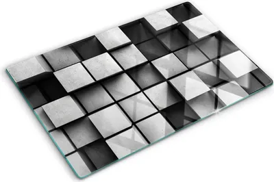 Obrázek produktu pro Kryt varné desky – Kryt na indukční desku – Ochranná skleněná deska – 80x52 cm– Skleněné ochranné desky na sporák –Tvrzené sklo –Abstraktní