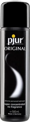 Produktbild von pjur ORIGINAL - Langanhaltendes, extra-samtiges Silikon-Gleitgel und Massageöl für mehr Genuss - kompatibel mit Latexkondomen (500ml)