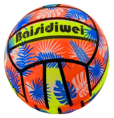 Produktbild von Gummiball leuchtend orange Blätter 24 cm