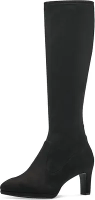 Produktbild von Tamaris Damen Stiefel Langschaft Stretchschaft Absatz Reißverschluss 1-25535-41, Größe:39 EU, Farbe:Schwarz