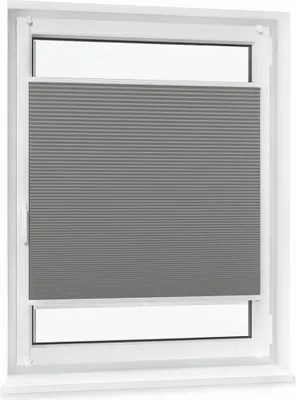 Produktbild von JALOUSIESCOUT Pure Wabenplissee, verdunkelnd, 90 x 120 cm, grau Thermo ohne Bohren, Sonnen-, Sicht- und Hitzeschutz, für Fenster und Tür, Wärmeregulierung