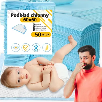 Obrázok produktu pre Absorpčné podložky do postele, vodotesné, ochranné podložky, hygienické, silné 50