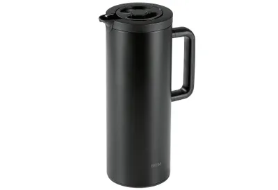 Produktbild von BEEM Thermoskanne Praktische Kaffee- & Teekanne Inkl. auslaufsicherem Deckel Drehverschluss Druckknopf Hält Getränke bis zu 12 Stunden heiß kalt 1 L