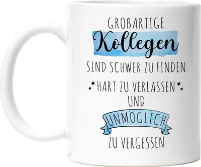 Produktbild von Großartige Kollegen Sind Schwer Zu Finden Tasse Danke Geschenk Hart Zu Vergessen