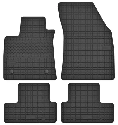 Produktbild von Gummi-Fußmatten für Renault Megane IV 2016-2024 (Coupé/Liftback/Kombi/Grandtour) – 4-tlg, Schwarz, passgenau – Wielganizator SolidTread