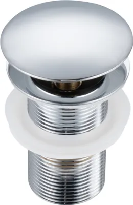 Produktbild von Balneo Korek Umywalkowy Mosiężny Klik Klak Chrom Bez Przelewu, 66mm, Push-Open