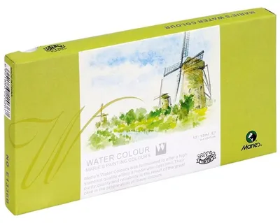 Obrázok produktu pre Akvarelové farby Maries E1336 B 12 farieb x12ml