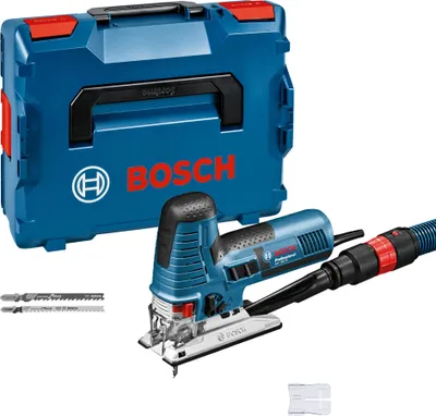 Produktbild von Bosch GST 160 CE Professional Stichsäge mit L-Boxx und Absaugadapter