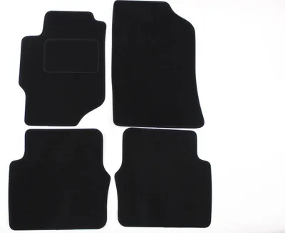 Produktbild von J&J AUTOMOTIVE | Velours Fußmatten Autotepiche Passend Für Honda Accord 1998-2003, 4-tlg, Genaue Passform, rutschfeste Untregrund, Verstärkt Im Pedalbereich, mit Befestigungen