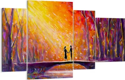 Produktbild von Bild auf Leinwand - Leinwandbild - Wald Baum Natur - 120x70cm - Wand Bild - Wanddeko - Wandbilder - Leinwanddruck - Bilder - Kunstdruck - Wanddekoration - Leinwand bilder - Wandkunst - DL120x70-3965