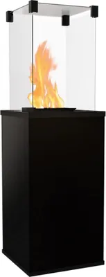 Produktbild von KRATKI Gaskamin PATIO Quarzstein Nero Assoluto Gasheizgerät 4-8,2 kW