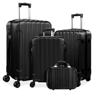Produktbild von 4-teiliges Gepäckset – Hartschalen-Gepäck mit Spinner-Rädern und TSA-Schloss