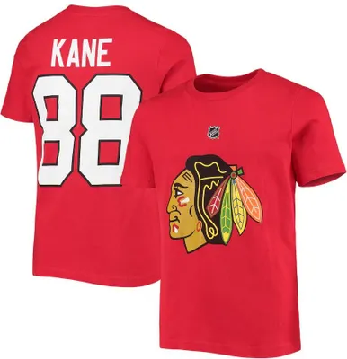 Produktbild von Kinder-T-Shirt, Patrick Kane, Nummer 88, Chicago Blackhawks, NHL. Größe: Kinder XL (14-16 Jahre)