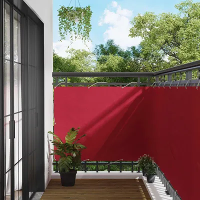 Produktbild von "SALE 2026"Balkonsichtschutz 1PC - CLORIS - Wetterfest & Windschutz - Rot 110x200 cm Oxford-Stoff - Balkonsichtschutz NeuMöbel778952