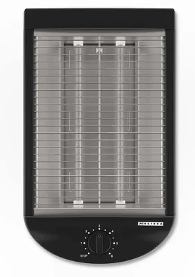 Produktbild von Melissa 16140145 - Flachtoaster - Herausnehmbare Krümelschublade - 600W - Schwarz