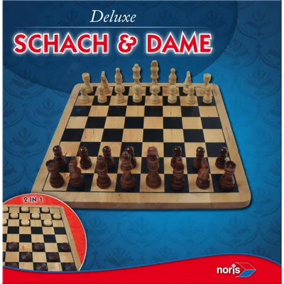 Produktbild von Noris Spiele Deluxe Holz - Schach & Dame; 606104577