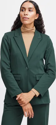Produktbild von b.young BYRIZETTA Damen Blazer Longblazer Jacke mit Reverskragen und Knopf Regular Fit mit Stretch