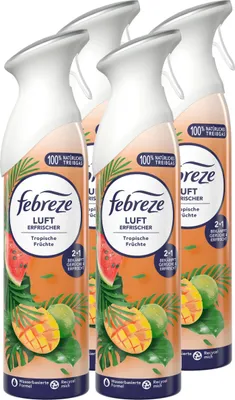 Produktbild von Febreze Lufterfrischer Tropische Früchte 185ml - Raumduft (4er Pack)