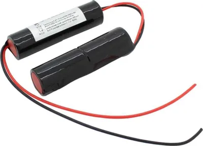 Produktbild von Notleuchtenakku NiMH 4,8V 1800mAh 2x L1x2 Sub-C mit 200mm Kabel ersetzt 4,8 V Akku, passend u.a. für Hucoag NL-6-3961-4/1/EH