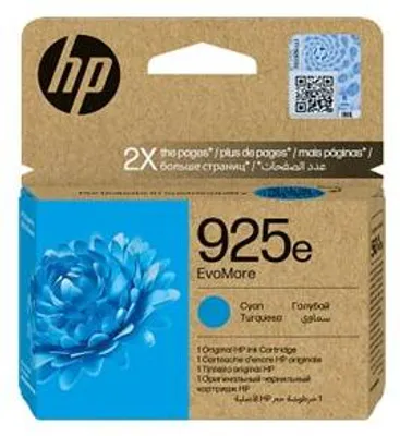 Produktbild von HP 925e EvoMore Cyan Original Druckerpatrone, Hohe (XL-) Ausbeute, 1 Stück(e), 800 Seiten, Einzelpackung