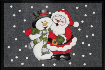 Produktbild von Hanse Home Fußmatte Nikolaus & Schneemann 40x60 cm Weihnachten