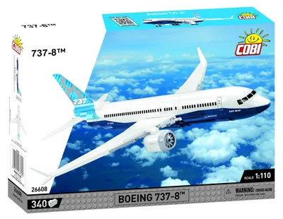Boeing 737-8 Bausatz, 340 Teile, Maßstab 1/110, ab 7 Jahren