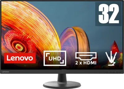 Produktbild von Lenovo D32u-40 schwarz LED-Monitor