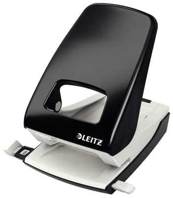 Produktbild von Leitz 51386095, 40 Blätter, Schwarz, Weiß, Metall, 8 cm, 5,5 mm, A4, A5, A6