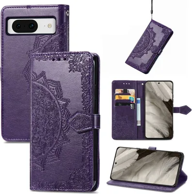 Produktbild von König Design Hülle kompatibel mit Kunstleder Handyhülle - Handy Case Lila