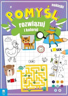 Produktbild von Pomyśl, Rozwiązuj i Koloruj. Kolorowanka dla dzieci