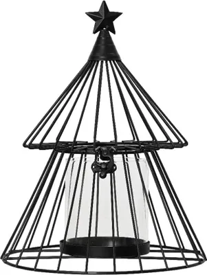 Produktbild von GILDE Windlicht, "Baum", Metall, schwarz, , H. 32 cm, D. 22 cm 99390
