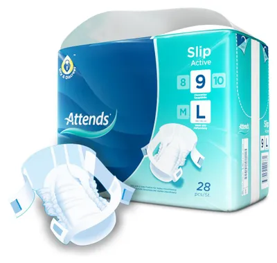 Productafbeelding van Attends Slip Active 9 Maat L (28 Stuks)