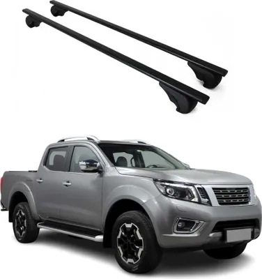 Produktbild von Dachträger Grundtäger für Nissan Navara 2004-2025 75kg Metall Schwarz 2 tlg