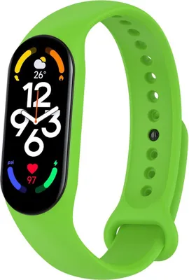 Zdjęcie produktu dla Sportowy pasek zamienny do Xiaomi Mi Band 5 7 6 NFC Amazfit Band 5 Loop silikonowy, kolor: turkusowo-zielony