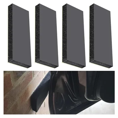 Obrázek produktu pro Nárazníky na dveře auta - 4 kusy - ochrana garáže - ochrana stěn - gumové nárazníky - nitrilový kaučuk - 30x10x3 cm