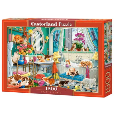 Immagine prodotto di Puzzle 1500 Crazy Pet Bath C-152094-2