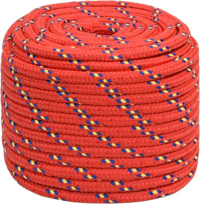 Obrázok produktu pre vidaXL Lodná plachta Rot 18 mm 25 m Polypropylén
