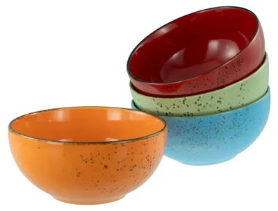 Produktbild von CreaTable, 22874, Nature Collection Mediterran, Buddha Bowl 4-tlg, Steinzeug