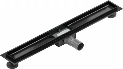Produktbild von Mexen Flat Ablaufgehäuse für lineare Duschabläufe 80 cm, Schwarz - 1715080
