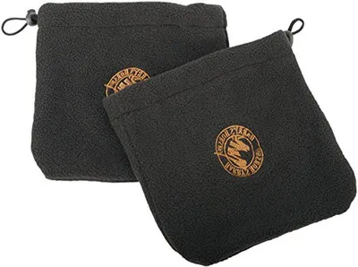 Productafbeelding van Stijgbeugelbeschermers Fleece - Beugelhoezen - Zadel Beschermen - Schokabsorberend - 18 x 22 cm - Zwart